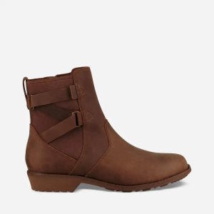 Teva Ellery Ankle Waterproof - Dámske Čižmy - Hnede